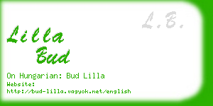 lilla bud business card